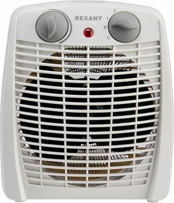 REXANT 60-0033 Тепловентилятор электрический настольный 2кВт со спиральным нагревательным элементом, белый REXANT