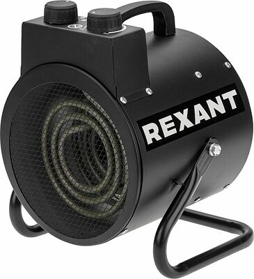 REXANT 60-0039 Пушка тепловая электрическая, круглая, регулировка угла наклона, ТЭН, 3кВт REXANT
