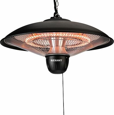 REXANT 60-0061 Обогреватель электрический инфракрасный подвесной в корпусе из нержавеющей стали 1,5кВт, 3 режима обогрева, механическая регулировка REXANT
