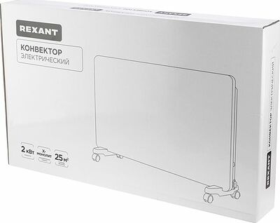 REXANT 60-0098 Конвектор электрический с механическим термостатом, 2кВт, X-нагревательный элемент REXANT
