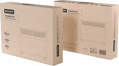 REXANT 60-0119 Конвектор электрический с механическим термостатом, 1,5кВт, СТИЧ-нагревательный элемент, ножки REXANT