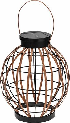 REXANT 602-2411 Светильник садовый Бамбук, 29,5см, 3000К, встроенный аккумулятор, солнечная панель, коллекция Бали REXANT