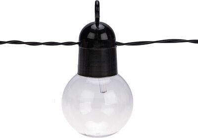REXANT 602-2420 Гирлянда садовая Сэвил, 398см, 3000К, встроенный аккумулятор, солнечная панель,коллекция Лондон REXANT