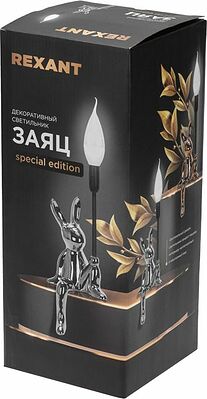REXANT 603-1030 Светильник декоративный МОБИ Заяц хром REXANT