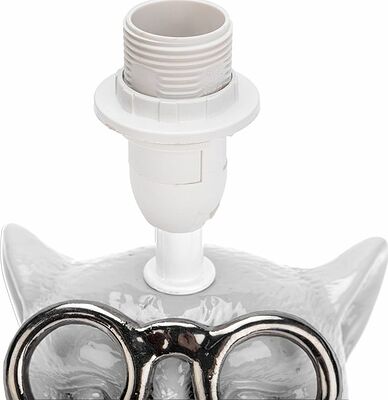 REXANT 603-1033 Светильник декоративный quot;Кот в очках quot;, цоколь Е14, 40Вт, белый REXANT