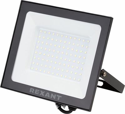 REXANT 605-005 Прожектор светодиодный СДО 100Вт 8000Лм 6500К холодный свет, черный корпус REXANT