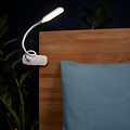 REXANT 609-001 Светильник настольный Click 4Вт, LED, 4000К, диммируемый 3 ступени, заряжаемый, на прищепке, белый REXANT