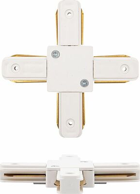 REXANT 612-007 Коннектор для однофазного шинопровода X-образный белый REXANT