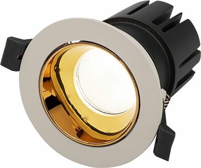REXANT 615-1001 Светильник встраиваемый поворотный REXANT Horeca Dark Light с антиослепляющим эффектом 12 Вт 4000 К LED GOLD