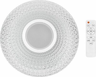 REXANT 624-001 Светильник настенно-потолочный Satori Melody 2700-6500 K RGB Bluetooth Sound с пультом и APP LED REXANT