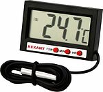 REXANT 70-0505 Термометр электронный комнатно-уличный с часами REXANT