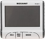 REXANT 70-0511 Термогигрометр комнатный с часами и функцией будильника REXANT