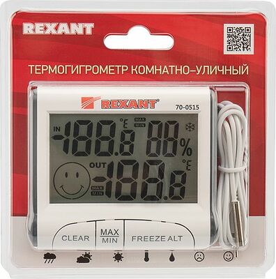 REXANT 70-0515 Термогигрометр комнатно-уличный REXANT