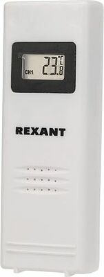 REXANT 70-0592 Термометр электронный с часами и беспроводным выносным датчиком REXANT