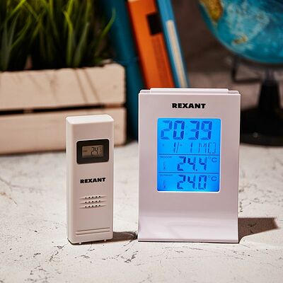REXANT 70-0595 Метеостанция с беспроводным выносным датчиком REXANT