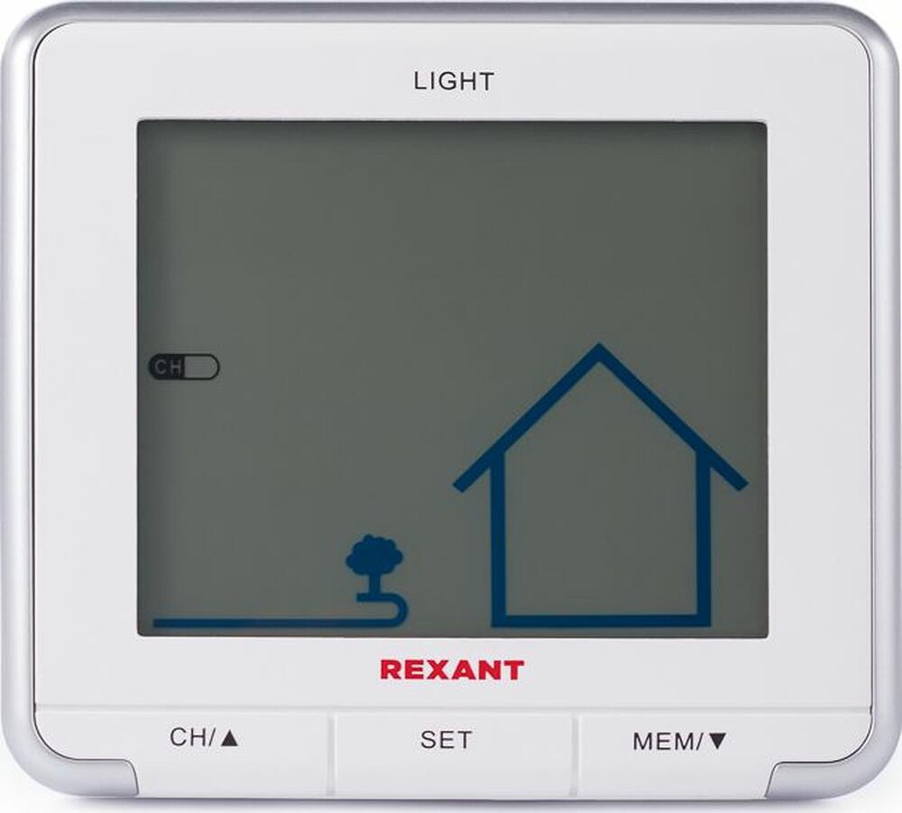 REXANT 70-0597 Метеостанция S637B с ЖК-экраном и беспроводным датчиком REXANT