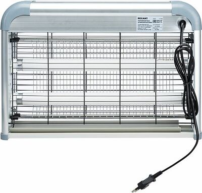 REXANT 71-0046 Антимоскитная инсектицидная лампа S 80м², 2х10Вт, 220В REXANT