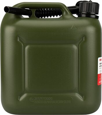 REXANT 80-0205 Канистра для ГСМ и технических жидкостей, вертикальная, 10л, пластиковая, усиленная REXANT