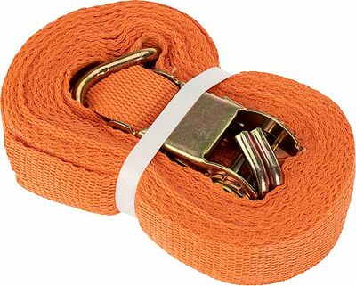 REXANT 80-0243 Ремень стяжной для груза, багажный, с крюками и храповым механизмом, 10х0,038м REXANT