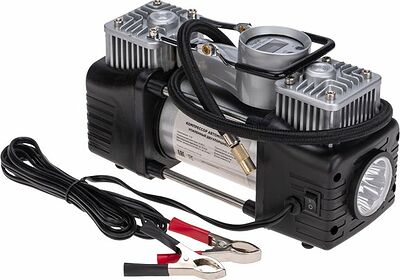 REXANT 80-0522 Компрессор автомобильный усиленный двухпоршневой с цифровым манометром и функцией автостоп, 60 л/мин, 10 АТМ REXANT