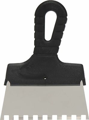 REXANT 89-0226 Шпатель фасадный REXANT 150 мм зуб 8х8 нержавеющая сталь, пластмассовая ручка