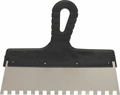 REXANT 89-0228 Шпатель фасадный REXANT 250 мм зуб 8х8 нержавеющая сталь, пластмассовая ручка