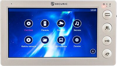 SECURIC 45-0434 Цветной монитор видеодомофона 7 quot; формата AHD(1080P), с детектором движения, функцией фото- и видеозаписи. Цвет белый (модель AC-434)