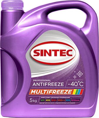Sintec Multifreeze G11/G12/G12+ Антифриз фиолетовый, 5 кг