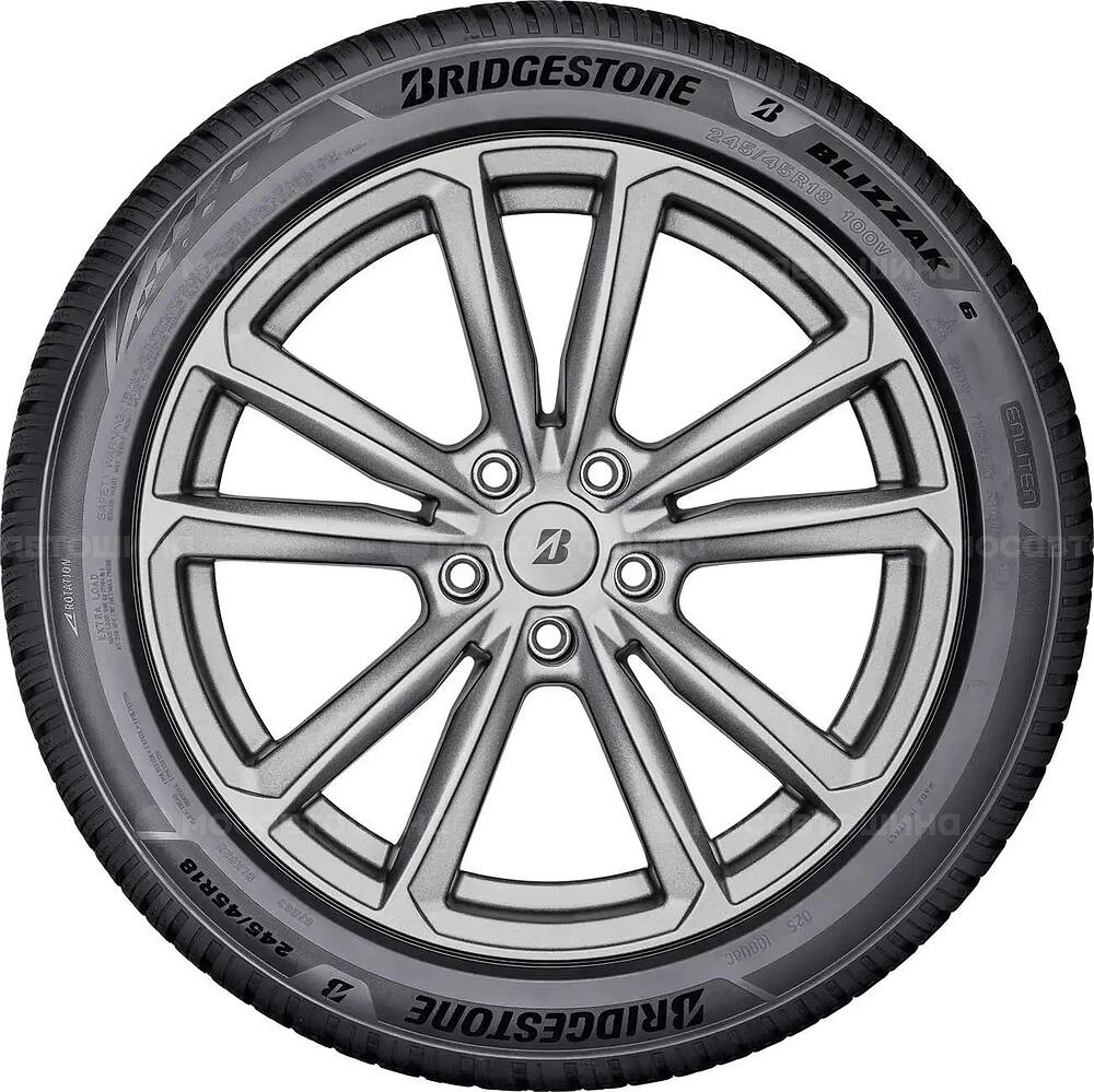 Side view Bridgestone Blizzak 6 215/55 R18 99V XL