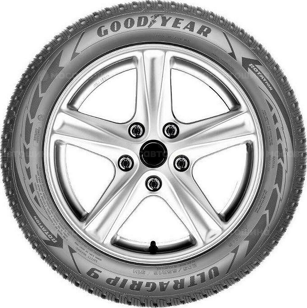 Side view Goodyear Ultragrip 9+ 205/60 R16 92H