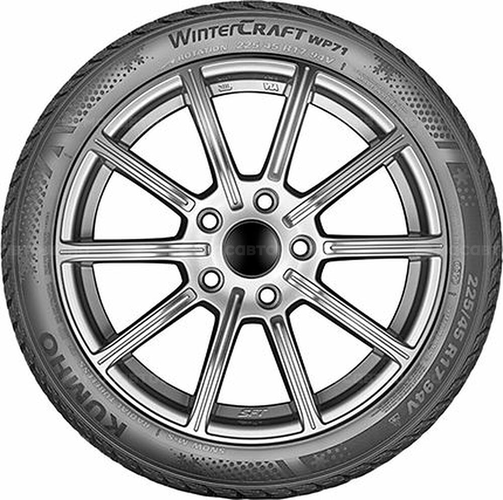 Side view Kumho Wintercraft WP71 225/45 R17 94V XL
