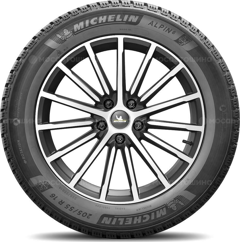 Вид сбоку Michelin Alpin A6 195/60 R16 89T 