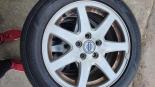 Wheels   on the vehicle   