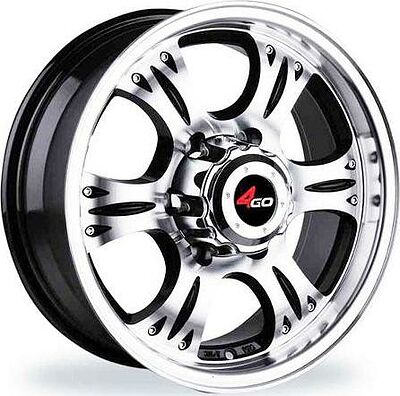 4GO 662 7x15 5x139.7 ET 10 Dia 108.6 silver