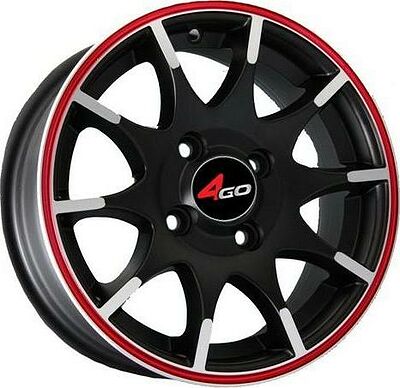 4GO JJ112 5.5x13 4x100 ET 35 Dia 67.1 BMF