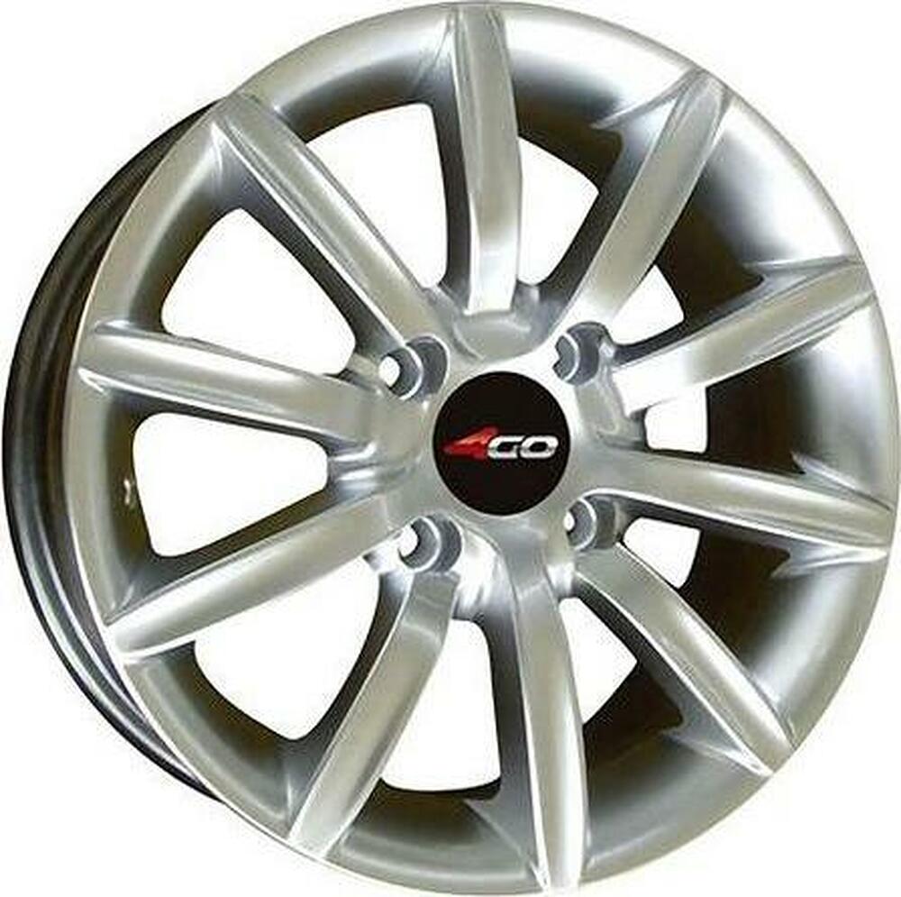 4GO RV101 6x14 4x98 ET 38 Dia 58.6 Silver