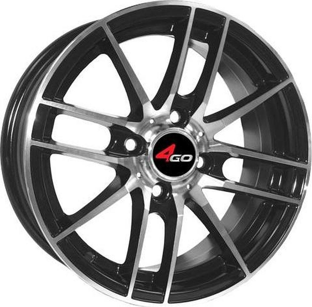 4GO XS498 6.5x15 4x100 ET 35 Dia 67.1 Silver