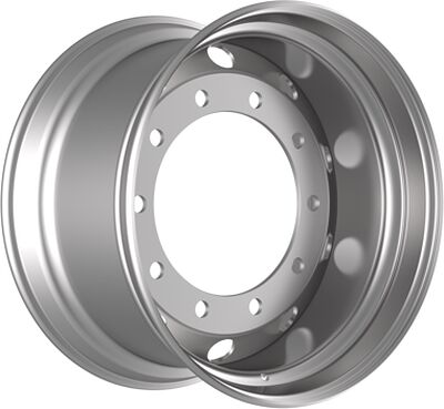 Accuride 10/335/281/0 11.75x22.5 10x335 ET 0 Dia 281 Silver