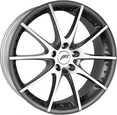 Aez Tidore 7x16 5x108 ET 43 Dia 70.1 Anthracite Matt Polished Lip