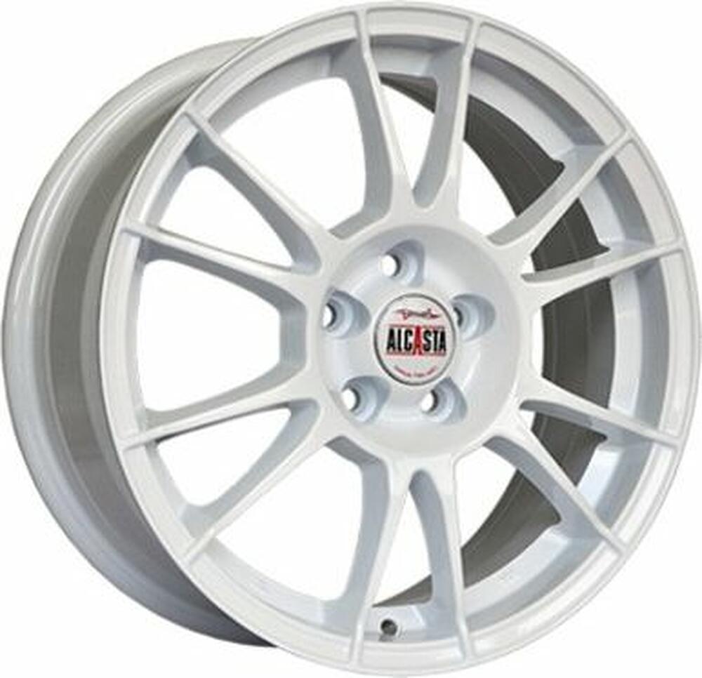 Alcasta M20 6.5x16 5x100 ET 48 Dia 56.1 White