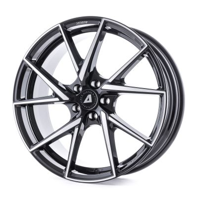 Alutec ADX.01 8.5x18 5x114.3 ET 35 Dia 70.1 Diamond Black Front Polished