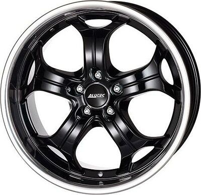 Alutec Boost 9x20 5x114.3 ET 35 Dia 76.1 Diamond Black with Stainless Steel Lip