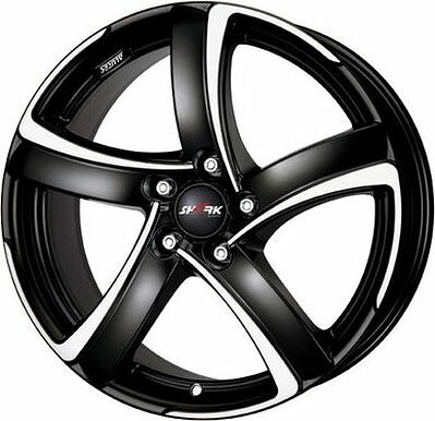 Alutec Shark 7x16 5x105 ET 38 Dia 56.6 Racing black front polished