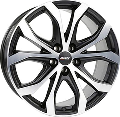 Alutec W10 9x20 5x120 ET 43 Dia 76.1 Racing black front polished