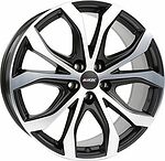 Alutec W10X 8.5x19 5x120 ET 45 Dia 72.6 Racing black front polished