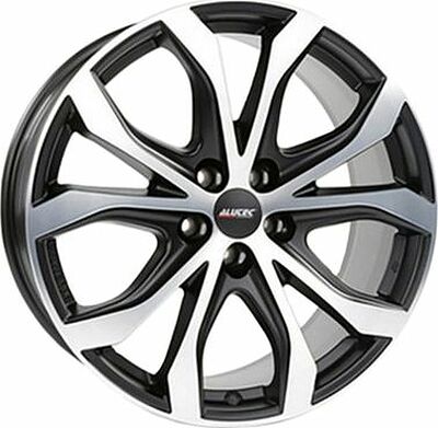 Alutec W10X 9x20 5x112 ET 35 Dia 66.5 Racing black front polished