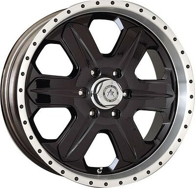 American Racing Fuel (AR321) 8.5x18 6x139 ET 30 Dia 78.1 Black/Machined Lip