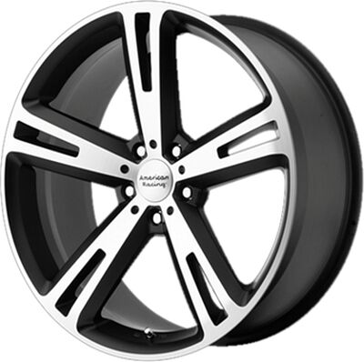 American Racing Villain (AR885) 10x20 5x112 ET 38 Dia 72.62 Black/Machined