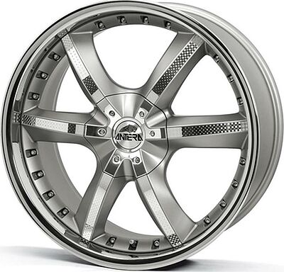 Antera 389 9x20 6x139 ET 12 Dia 106 Silver Matt Lip Polished