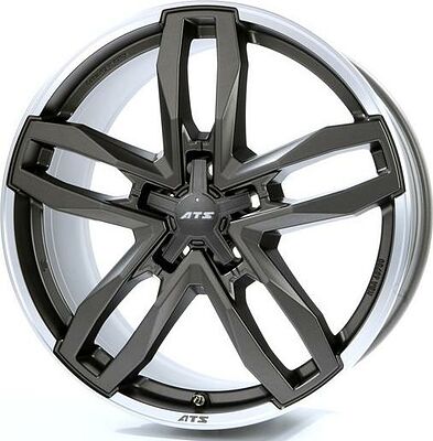 ATS Temperament 8.5x18 5x127 ET 40 Dia 71.6 Blizzard Grey Lip Polished